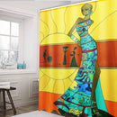 Shower Curtain Polyester Bathroom Shower Curtain Decor Waterproof Bathroom Decor with Hooks
