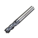 Drillpro 7pcs 1-10mm 4 Flutes End Mill Cutter Tungsten Carbide Milling Cutter CNC Tool