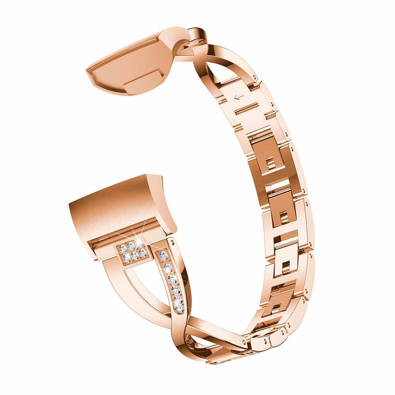 Bakeey Stainless Steel Watch Band Strap Replacement For Fitbit Charge 3