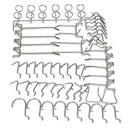 50Pcs Pegboard Display Hooks Assortment Kit  Store Organizing Tools