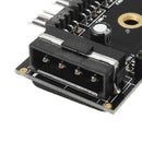 5pcs 12V 10 Way 4pin Fan Hub Speed Controller Regulator For Computer Case With PWM Connection Cable