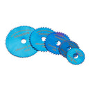 Drillpro 6pcs HSS Circular Saw Blades Set Bule Nano Coated Saw Blade for Rotary Tools