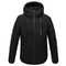 Electric USB Heated Warm Back Cervical Spine Hooded Winter Wadded Jacket Motorcycle Skiing Riding Coat