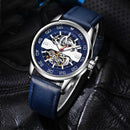OCHSTIN 62002 Automatic Mechanical Watch Business Style Leather Strap Men Watches