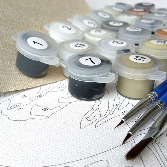 DIY Frameless Painting The Autumn Wind Is Soughing Linen Canvas Oil Painting Paint Paper Art