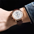 Benyar 5129X Business Men Watch 3ATM Waterproof Luminous Display Calendar Quartz Watch