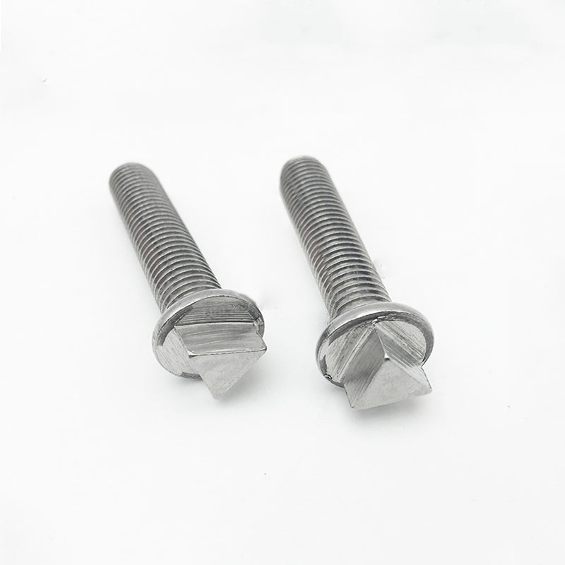 Suleve M6ST1 50Pcs M6 External Triangle Bolt Anti Theft 304 Stainless Steel Machine Screw Triangular Washer Head Bolt