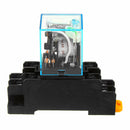 3Pcs DC24V Coil Power Relay LY2NJ JQX-13F DPDT 8 Pin PTF08A With Socket Base