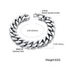 Titanium Steel Cuban Stainless Steel Male Bracelet