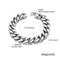 Titanium Steel Cuban Stainless Steel Male Bracelet