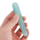 11cm Natural Gemstone Quartz Jade Stick Manual Massage Wand Body Care Relaxing Massager Tool