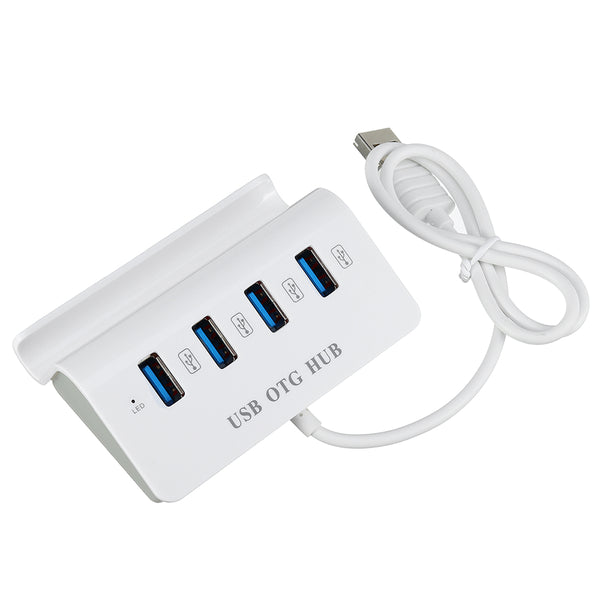 Bakeey USB OTG 2 in 1 Micro USB 2.0 High Speed Expansion 4 Ports HUB USB Splitter for Honor 8X
