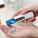 3 Compartment Travel Portable Sealed Pill Box Mini Storage Box With Elastic Clip Pill Case