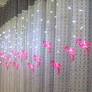 AC220V 3.5M 96 LED Flamingo String Curtain Light Fairy Lamp Wedding Indoor Home Decor EU Plug