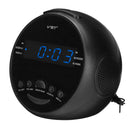 Multifunctional LED Digital Display Alarm Clock DC 5V AM/FM Dual Channel 0.6" LED Clock Radio Alarm Clock Desktop Table Clock