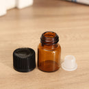 10Pcs 2ml Glass Amber Dripper Bottle For Essential Oils Aromatherapy Crafts