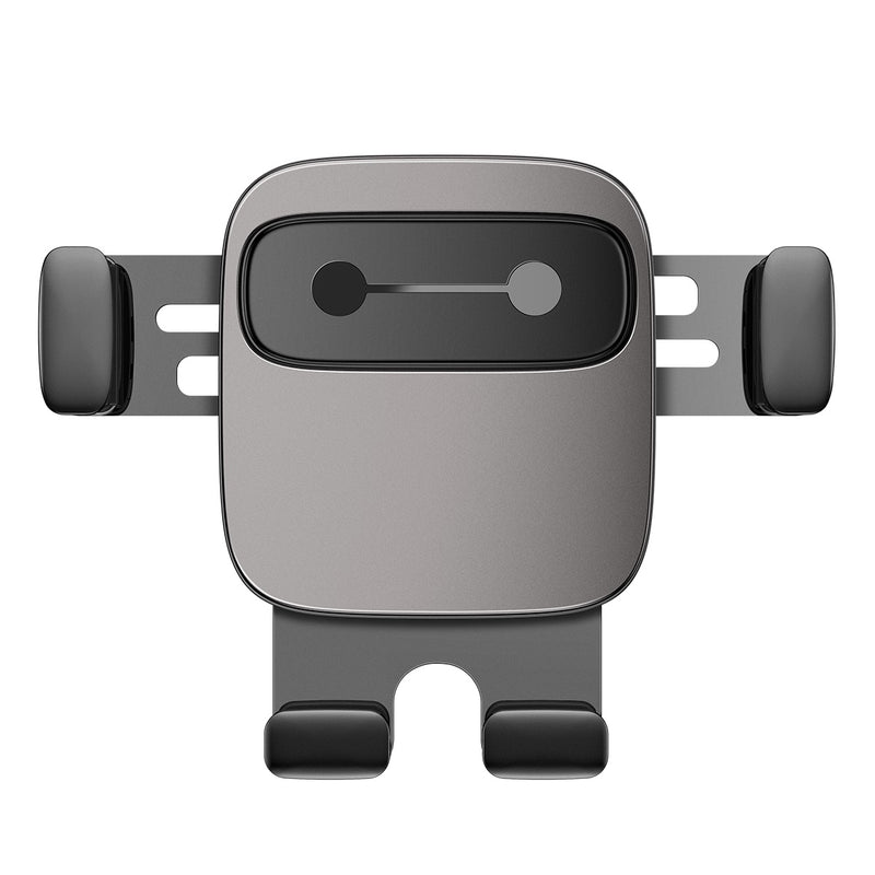 Baseus Metal Cube Gravity Linkage Automatic Lock Air Vent Car Phone Holder With 5 Emotion Stickers For 4.7-6.6 Inch Smart Phone