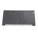 NGWX Super Large Simple Fashion 650x340mm Felt Computer Desk Pad-Brown/Dark Grey