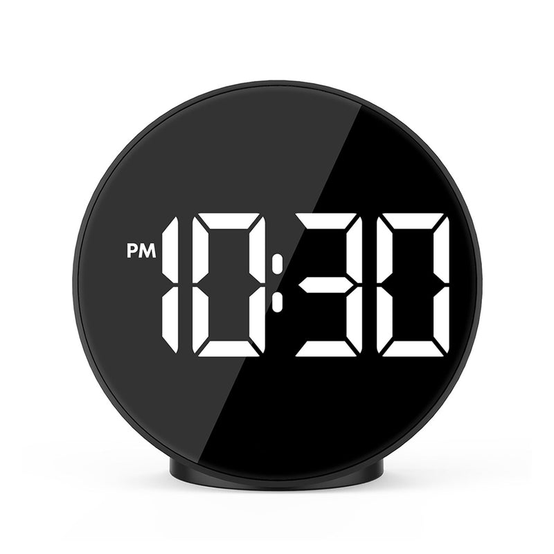 FanJu 3209 Digital Alarm Clock LED Voice Control Night Mode Large Time Temperature Home Decor Table Clock Wake Up Light