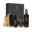 5Pcs Men's Beard Care Set Style Beard Comb Brush Oil Beard Washing Set