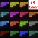 5050 LED Flashing Strip Light RGB 15 Color 12 Strips Glow Neon Wireless Remote Motorcycle