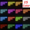 5050 LED Flashing Strip Light RGB 15 Color 12 Strips Glow Neon Wireless Remote Motorcycle
