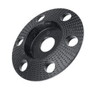 Drillpro 110mm Tungsten Carbide See Through Wood Shaping Disc Bevel Carving Disc with Hole 22mm Bore Sanding Grinder Wheel for 115 125 Angle Grinder
