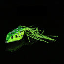 ZANLURE 1PC 15g 6.5cm Rubber Fishing Lure Frog Artificial Ray Frog Fishing Soft Bait Hooks