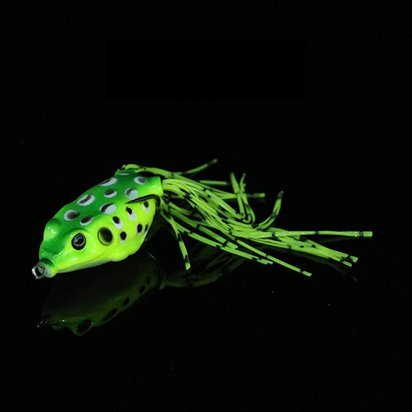 ZANLURE 1PC 15g 6.5cm Rubber Fishing Lure Frog Artificial Ray Frog Fishing Soft Bait Hooks