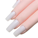 Flexible Nail Art Acrylic False Training Hand Practice Tips Manicure Tools Trainer