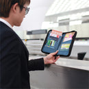 BUBM THZ-SL Travel Passport Holder Documents Organizer Money ID Card Cover Wallet Cash Pouch