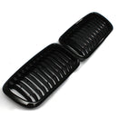 Pair ABS Gloss Black Baking Varnish Front Car Grille For BMW E38 97-01