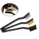 Copper Wire/ Iron Wire/Nylon Wire Toothbrush Nozzle Heated Bed Cleaning Brush Three-Piece/Set for 3D Printer Part