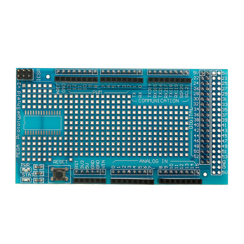 10Pcs Mega2560 1280 Protoshield V3 Expansion Board With Breadboard For