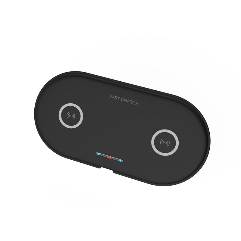 2 in 1 Wireless Fast Car Charger Pad 20W Quick Charging For iPhone8/ Xs Max Etc