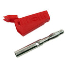 DANIU P3002 10Pcs 4mm Stackable Nickel Plated Speaker Multimeter Banana Plug Connector Test Probe Binding