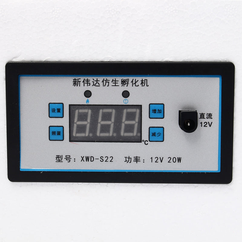 220V 22 Position Automatic Digital Family Egg Incubator Chicken Poultry Hatcher Foam