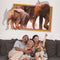 3D Elephant Walking Living Room Bedroom Animals Floor Background Wall Decor Creative Stickers