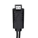 2 in 1 USB Female To HDMI Male HDTV Adapter Cable For HDTV Projector Displays