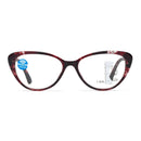 Tortoiseshell Red Reading Glasses Far And Near Dual Purpose Fshion Anti Blue Light Resin Presbyopic Glasses Progressive Multi Focus Intelligent Presbyopic Glasses