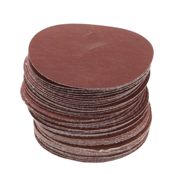 50pcs 3 Inch 40-7000 Grit Sanding Discs Sanding Polishing Pad Flocking Sandpaper