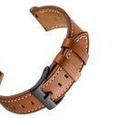 Genuine Leather Watch Band Strap For Samsung Gear Sport S4/Garmin Vivoactive 3