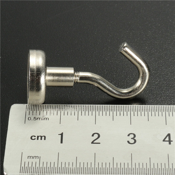 5pcs N52 16x35mm Magnetic Strong Hook Pot Magnet Neodymium Magnet Salvage Tool