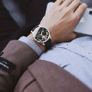 OCHSTIN GA6120 Luminous Display Moon Phase Automatic Mechanical Watch Full Steel Men Watch