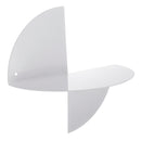 KCASA Rounded Floating Stainless Steel Wall Shelves for Decorative Display Organizer Storage Baskets Holders for Bathtoom Kitchen Office