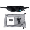 Wireless Bluetooth Eye Mask Headphone Earphone Sleeping Music Eye Shades Built-In Speakers Microphone for Home Travel