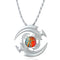 Unisex Fidget Spinner Necklace Twine Pendant Necklace for Men Women