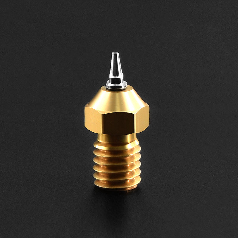 TWO TREES M6 Thread Brass Nozzle Adapter Set 0.2/0.3/0.4/0.5mm Tip 1.75mm filament for 3D Printer