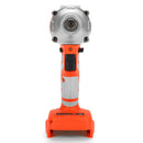 580Nm 4000rpm LED Cordless Motor Electric Brushless Impact Wrench for DIY General Building Car Repairing Engineering Adpated To Makita Battery