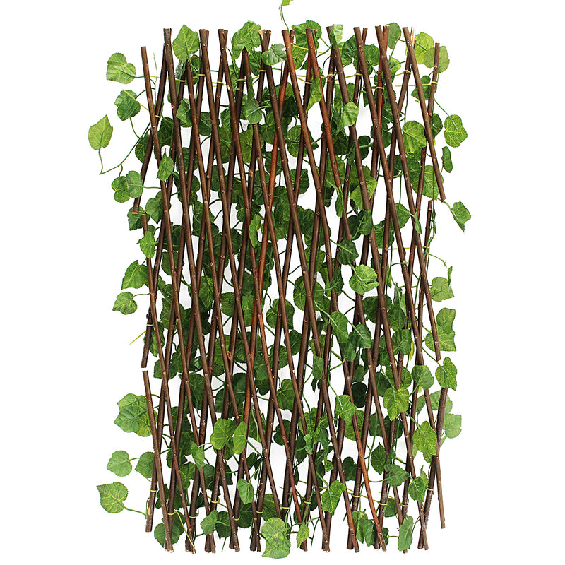 Garden Patio Yard Expandable Artificial Ivy Leaf Fence Decorations Screen